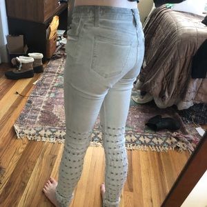 Brockenbow distressed grey jeans size 26